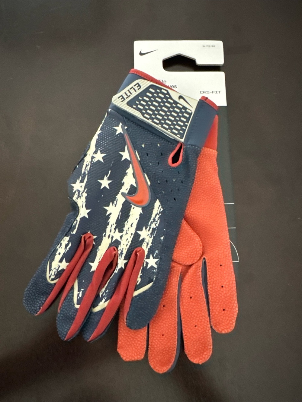 Nike Alpha Elite Baseball Batting Gloves Dri-Fit MLB HJ3150-192 Mens Size XL